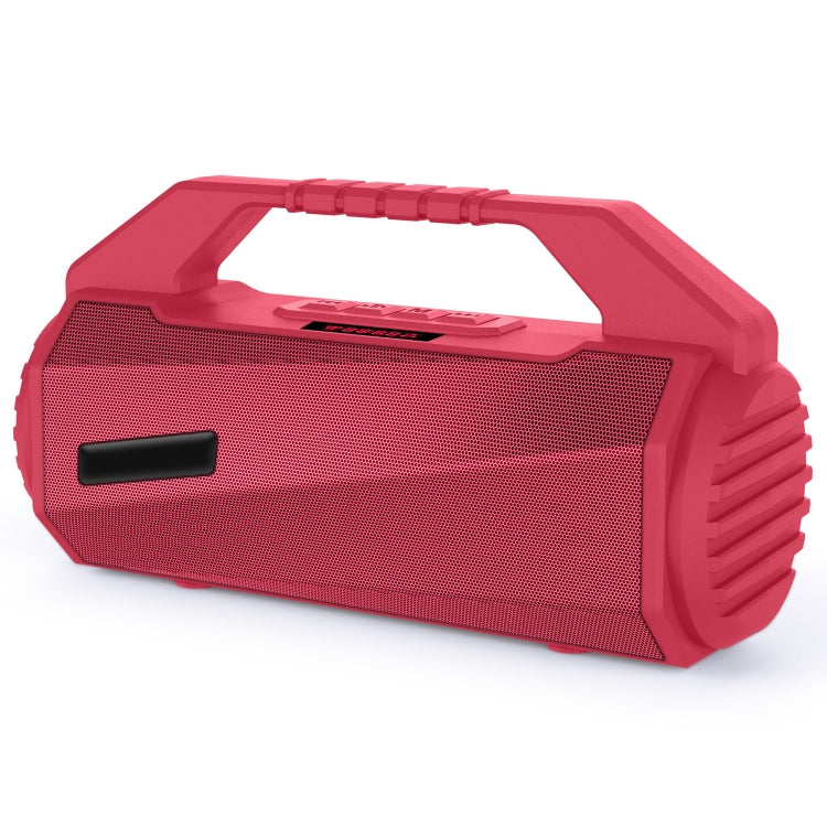 NewRixing NR-4025P with Screen Outdoor Splash-proof Water Portable Bluetooth Speaker, Support Hands-free Call / TF Card / FM / U Disk(Red) - HoMEdemic™ 