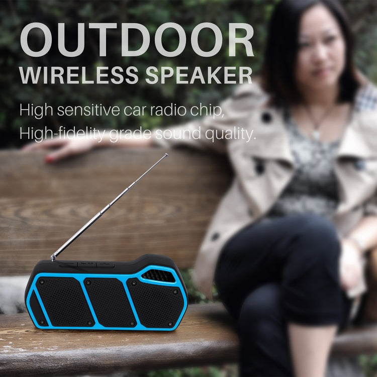 NewRixing NR-5011fm Outdoor Portable Bluetooth Speakerr, Support Hands-free Call / TF Card / FM / U Disk(Black) - HoMEdemic™ 