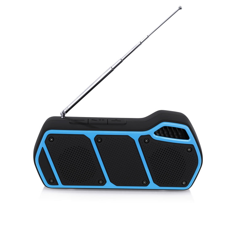 NewRixing NR-5011fm Outdoor Portable Bluetooth Speakerr, Support Hands-free Call / TF Card / FM / U Disk(Blue) - HoMEdemic™ 