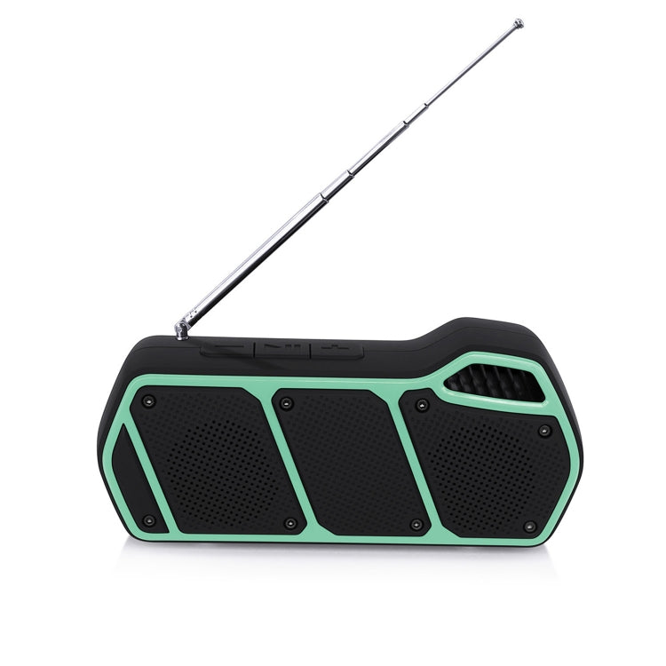 NewRixing NR-5011fm Outdoor Portable Bluetooth Speakerr, Support Hands-free Call / TF Card / FM / U Disk(Green) - HoMEdemic™ 
