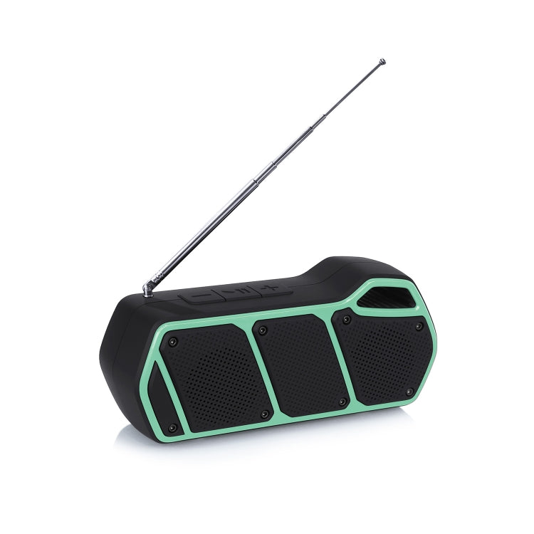 NewRixing NR-5011fm Outdoor Portable Bluetooth Speakerr, Support Hands-free Call / TF Card / FM / U Disk(Green) - HoMEdemic™ 
