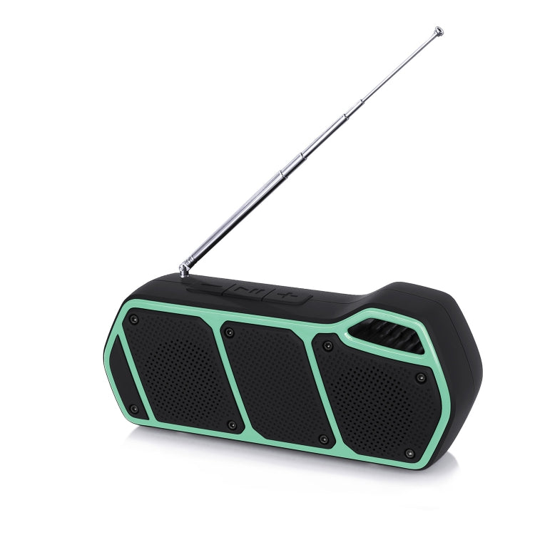 NewRixing NR-5011fm Outdoor Portable Bluetooth Speakerr, Support Hands-free Call / TF Card / FM / U Disk(Green) - HoMEdemic™ 