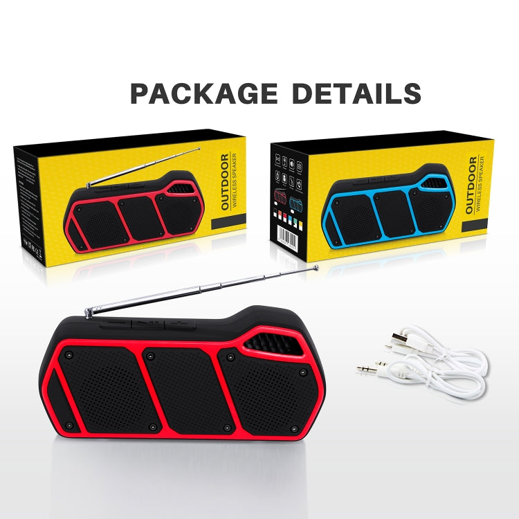 NewRixing NR-5011fm Outdoor Portable Bluetooth Speakerr, Support Hands-free Call / TF Card / FM / U Disk(Orange) - HoMEdemic™ 