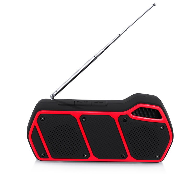 NewRixing NR-5011fm Outdoor Portable Bluetooth Speakerr, Support Hands-free Call / TF Card / FM / U Disk(Red) - HoMEdemic™ 