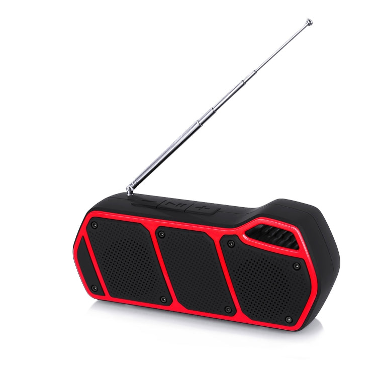 NewRixing NR-5011fm Outdoor Portable Bluetooth Speakerr, Support Hands-free Call / TF Card / FM / U Disk(Red) - HoMEdemic™ 