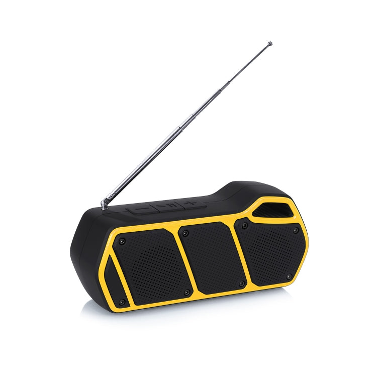 NewRixing NR-5011fm Outdoor Portable Bluetooth Speakerr, Support Hands-free Call / TF Card / FM / U Disk(Yellow) - HoMEdemic™ 