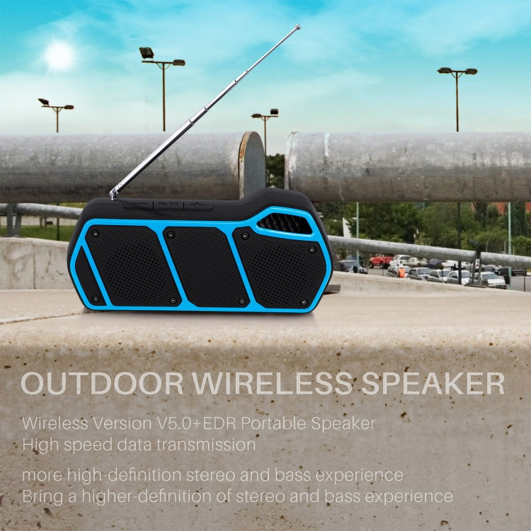 NewRixing NR-5011fm Outdoor Portable Bluetooth Speakerr, Support Hands-free Call / TF Card / FM / U Disk(Yellow) - HoMEdemic™ 