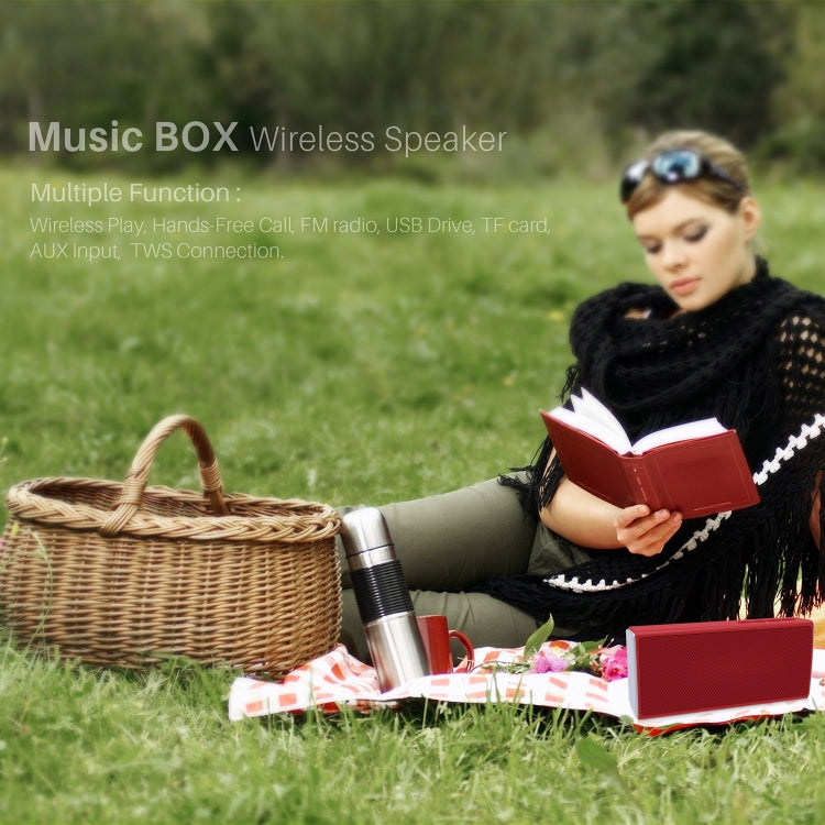NewRixing NR-5012 Desktop Plating Bluetooth Speakerr, Support Hands-free Call / TF Card / FM / U Disk(Black) - HoMEdemic™ 