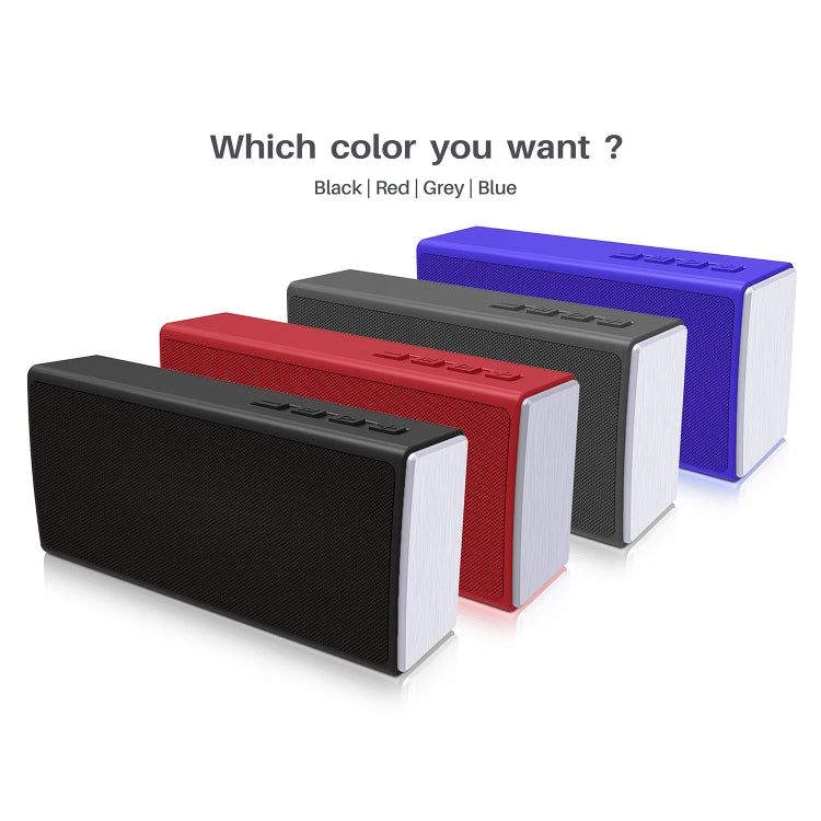 NewRixing NR-5012 Desktop Plating Bluetooth Speakerr, Support Hands-free Call / TF Card / FM / U Disk(Red) - HoMEdemic™ 