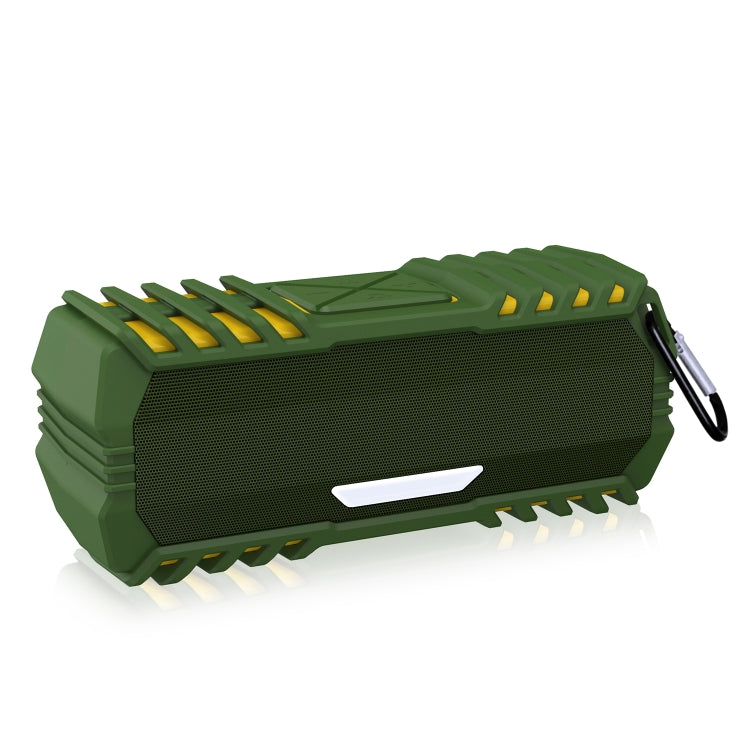 NewRixing NR-5015 Outdoor Portable Bluetooth Speakerr with Hook, Support Hands-free Call / TF Card / FM / U Disk(Green) - HoMEdemic™ 