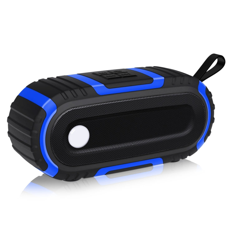 NewRixing NR-5016 Outdoor Splash-proof Water Bluetooth Speaker, Support Hands-free Call / TF Card / FM / U Disk(Blue) - HoMEdemic™ 