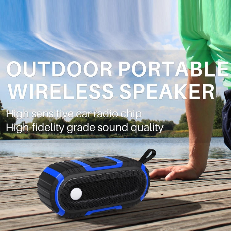 NewRixing NR-5016 Outdoor Splash-proof Water Bluetooth Speaker, Support Hands-free Call / TF Card / FM / U Disk(Green) - HoMEdemic™ 
