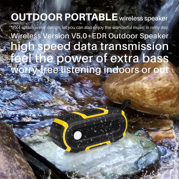 NewRixing NR-5016 Outdoor Splash-proof Water Bluetooth Speaker, Support Hands-free Call / TF Card / FM / U Disk(Red) - HoMEdemic™ 