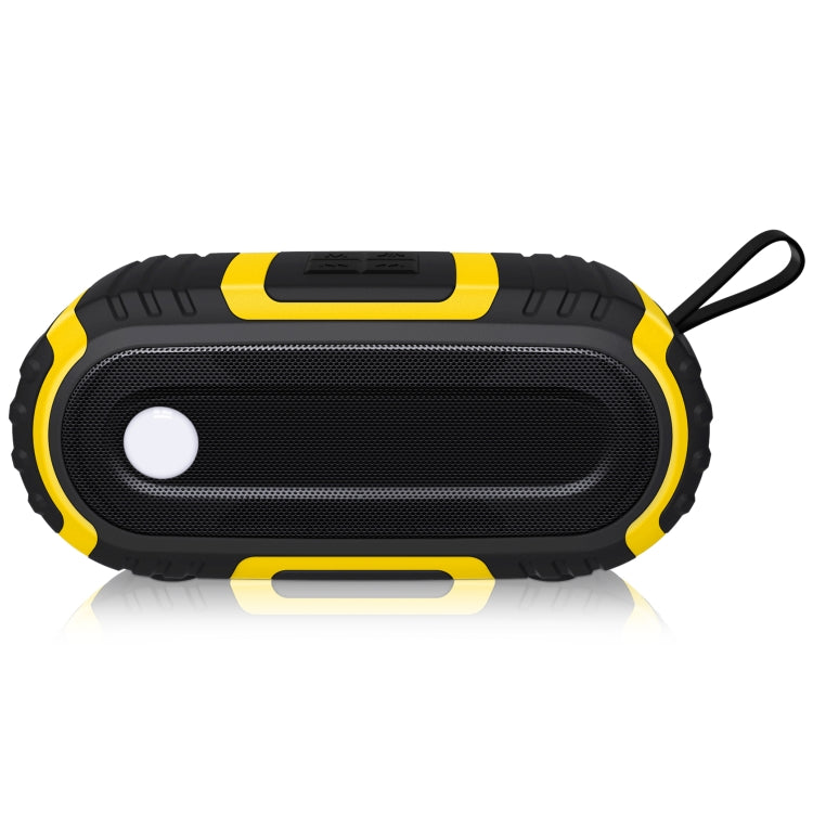 NewRixing NR-5016 Outdoor Splash-proof Water Bluetooth Speaker, Support Hands-free Call / TF Card / FM / U Disk(Yellow) - HoMEdemic™ 