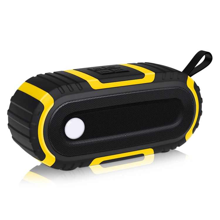 NewRixing NR-5016 Outdoor Splash-proof Water Bluetooth Speaker, Support Hands-free Call / TF Card / FM / U Disk(Yellow) - HoMEdemic™ 