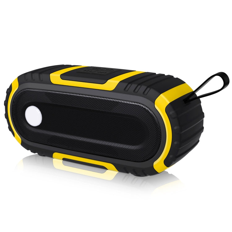 NewRixing NR-5016 Outdoor Splash-proof Water Bluetooth Speaker, Support Hands-free Call / TF Card / FM / U Disk(Yellow) - HoMEdemic™ 
