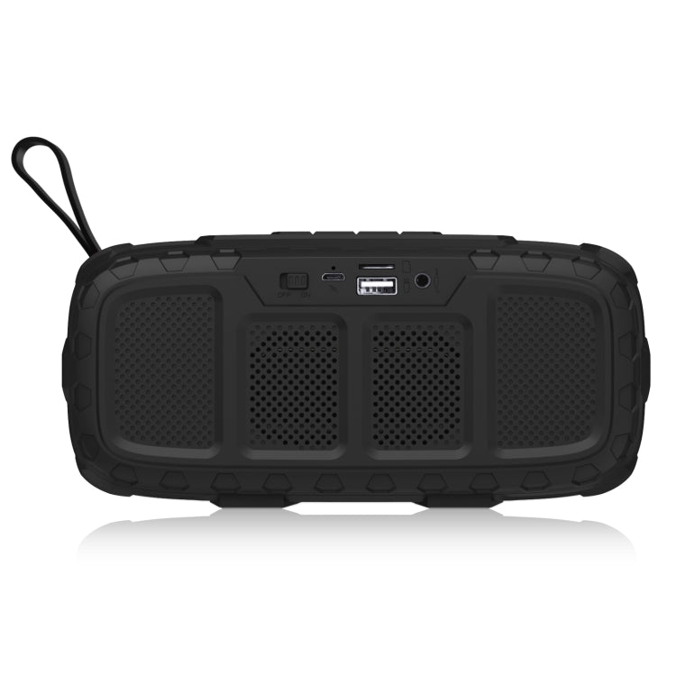 NewRixing NR-5018 Outdoor Portable Bluetooth Speaker, Support Hands-free Call / TF Card / FM / U Disk(Black+Red) - HoMEdemic™ 