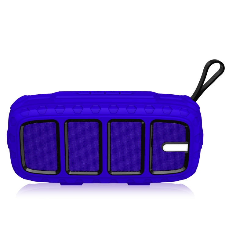 NewRixing NR-5018 Outdoor Portable Bluetooth Speaker, Support Hands-free Call / TF Card / FM / U Disk(Blue+Black) - HoMEdemic™ 