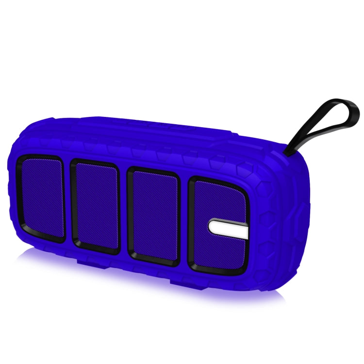 NewRixing NR-5018 Outdoor Portable Bluetooth Speaker, Support Hands-free Call / TF Card / FM / U Disk(Blue+Black) - HoMEdemic™ 