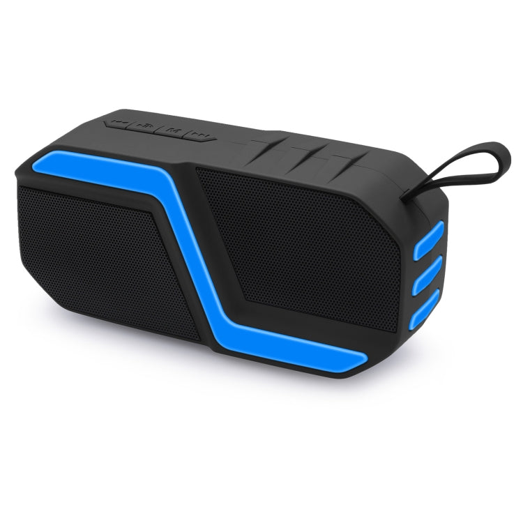 NewRixing NR-5019 Outdoor Portable Bluetooth Speaker, Support Hands-free Call / TF Card / FM / U Disk(Blue) - HoMEdemic™ 