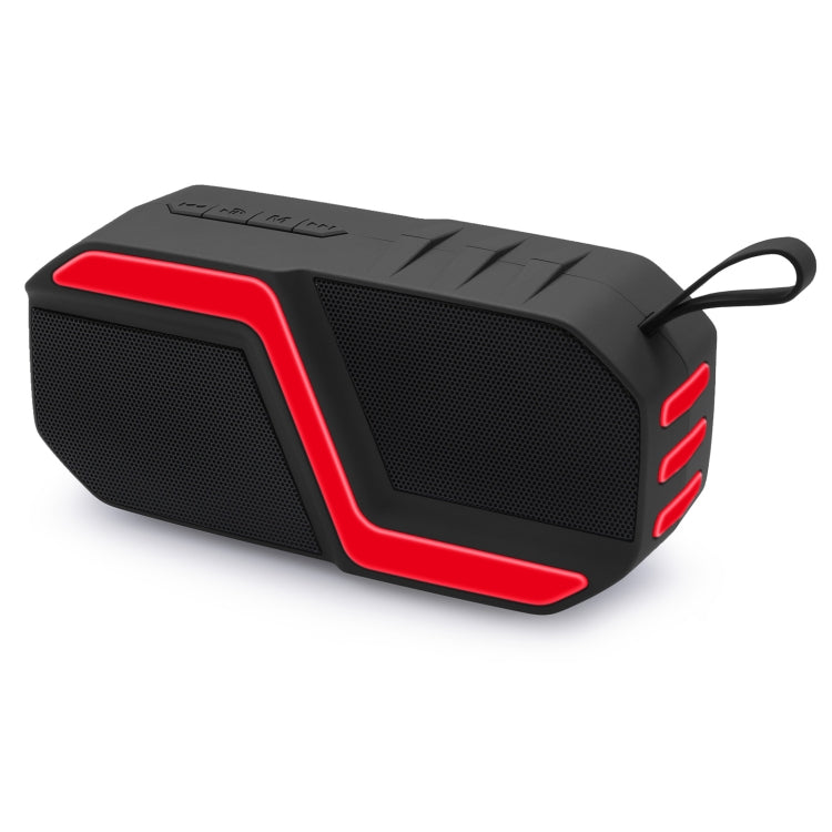 NewRixing NR-5019 Outdoor Portable Bluetooth Speaker, Support Hands-free Call / TF Card / FM / U Disk(Red) - HoMEdemic™ 
