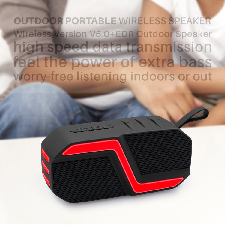 NewRixing NR-5019 Outdoor Portable Bluetooth Speaker, Support Hands-free Call / TF Card / FM / U Disk(Yellow) - HoMEdemic™ 