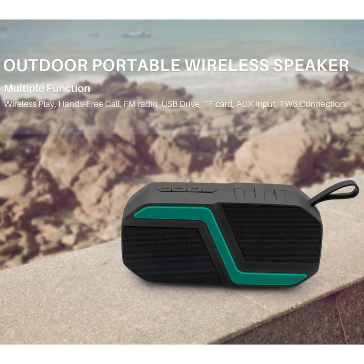 NewRixing NR-5019 Outdoor Portable Bluetooth Speaker, Support Hands-free Call / TF Card / FM / U Disk(Yellow) - HoMEdemic™ 