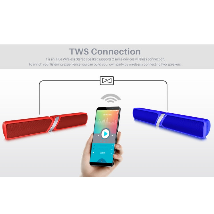 NewRixing NR-6017 Outdoor Portable Bluetooth Speaker, Support Hands-free Call / TF Card / FM / U Disk(Blue) - HoMEdemic™ 