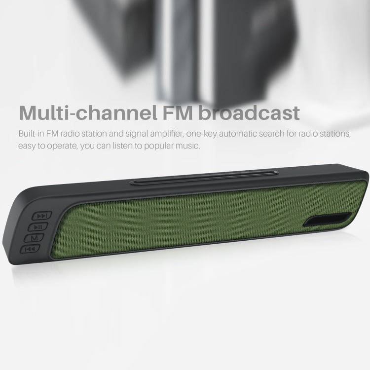 NewRixing NR-7018 Outdoor Portable Bluetooth Speaker with Phone Holder, Support Hands-free Call / TF Card / FM / U Disk(Black) - HoMEdemic™ 