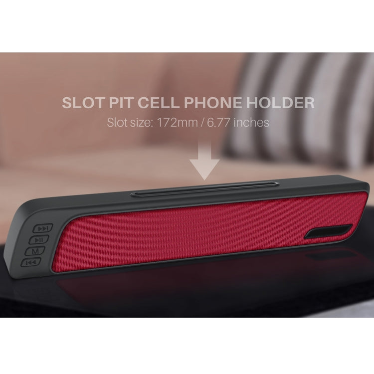NewRixing NR-7018 Outdoor Portable Bluetooth Speaker with Phone Holder, Support Hands-free Call / TF Card / FM / U Disk(Black) - HoMEdemic™ 