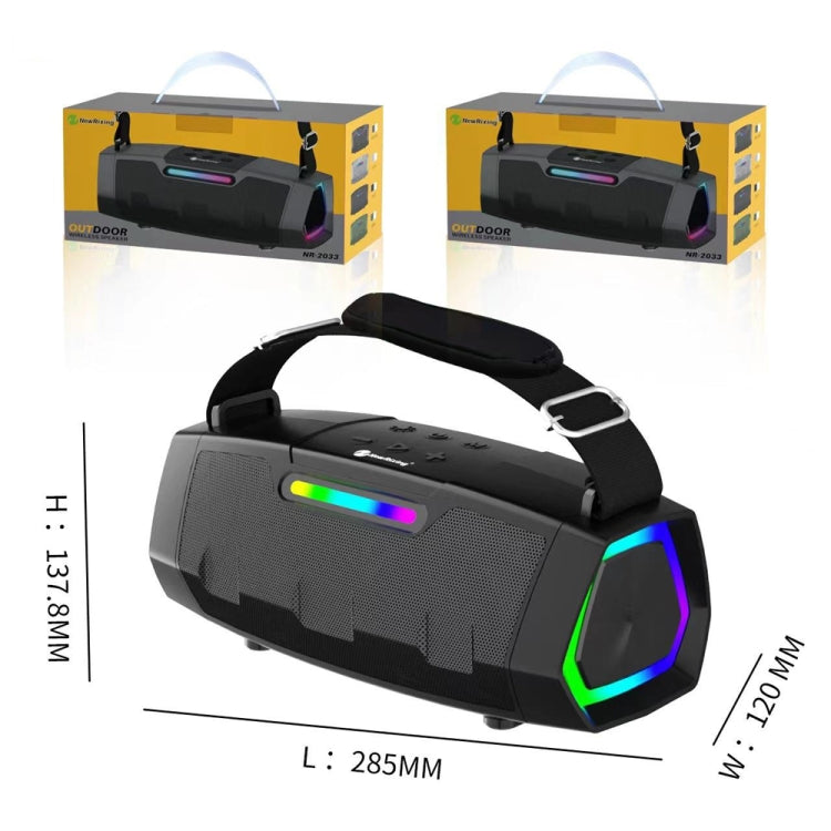 NewRixing NR2033 Portable TWS Wireless Bluetooth Speaker(Black) - HoMEdemic™ 