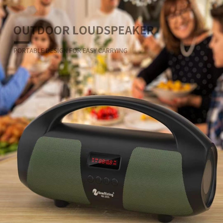 NewRixing NR2055 Wireless Portable TWS Bluetooth Speaker with Microphone(Black) - HoMEdemic™ 