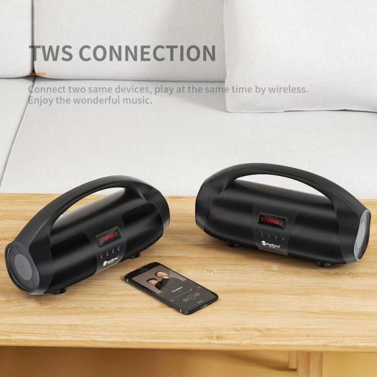 NewRixing NR2055 Wireless Portable TWS Bluetooth Speaker with Microphone(Black) - HoMEdemic™ 