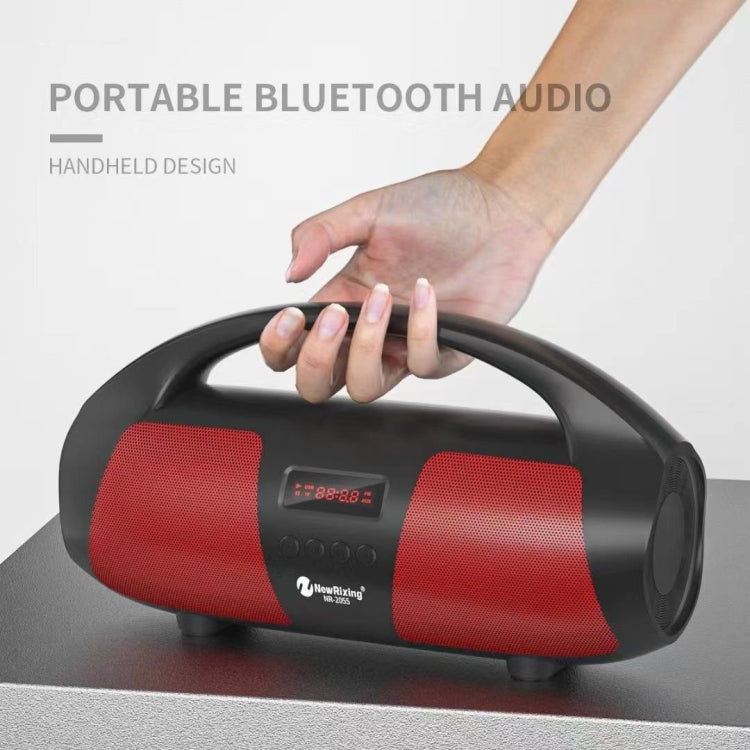NewRixing NR2055 Wireless Portable TWS Bluetooth Speaker with Microphone(Blue) - HoMEdemic™ 