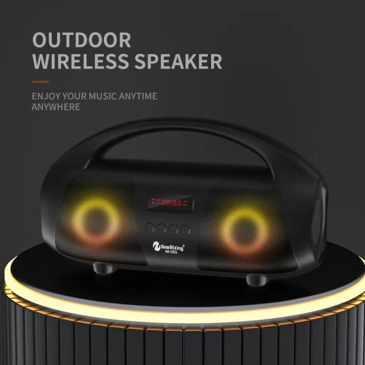 NewRixing NR2055 Wireless Portable TWS Bluetooth Speaker with Microphone(Red) - HoMEdemic™ 