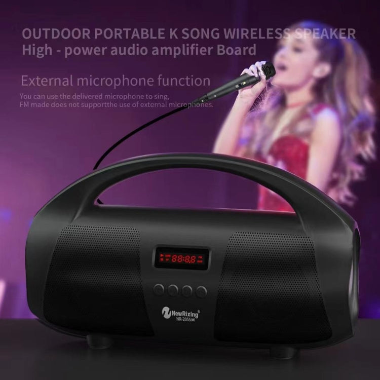 NewRixing NR2055 Wireless Portable TWS Bluetooth Speaker with Microphone(Red) - HoMEdemic™ 