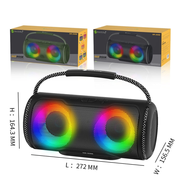NewRixing NR2088 Wireless Portable TWS Bluetooth Speaker(Red) - HoMEdemic™ 
