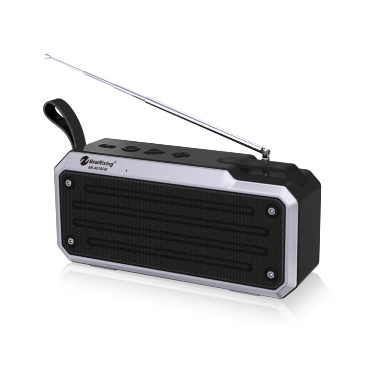 NewRixing NR4018FM TWS Portable Stereo Bluetooth Speaker, Support TF Card / FM / 3.5mm AUX / U Disk / Hands-free Call(Black) - HoMEdemic™ 