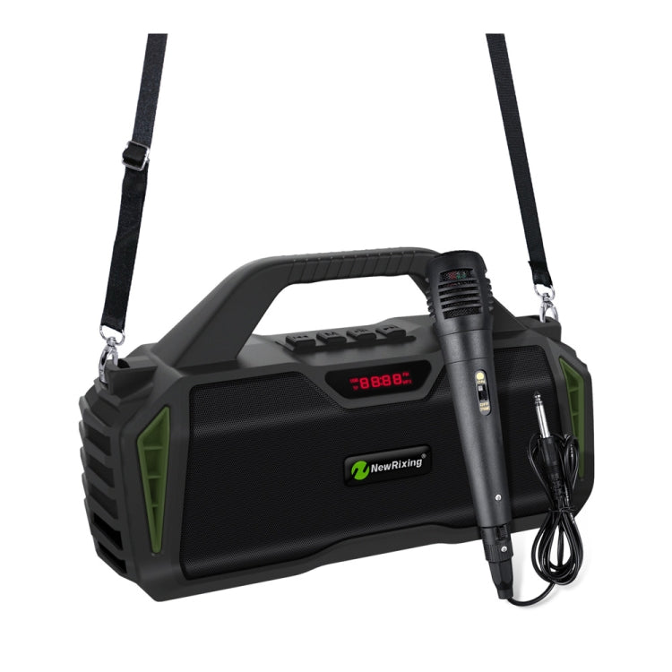 NewRixing NR6011 20W Portable Wireless Bluetooth Speaker TWS Subwoofer(Green) - HoMEdemic™ 