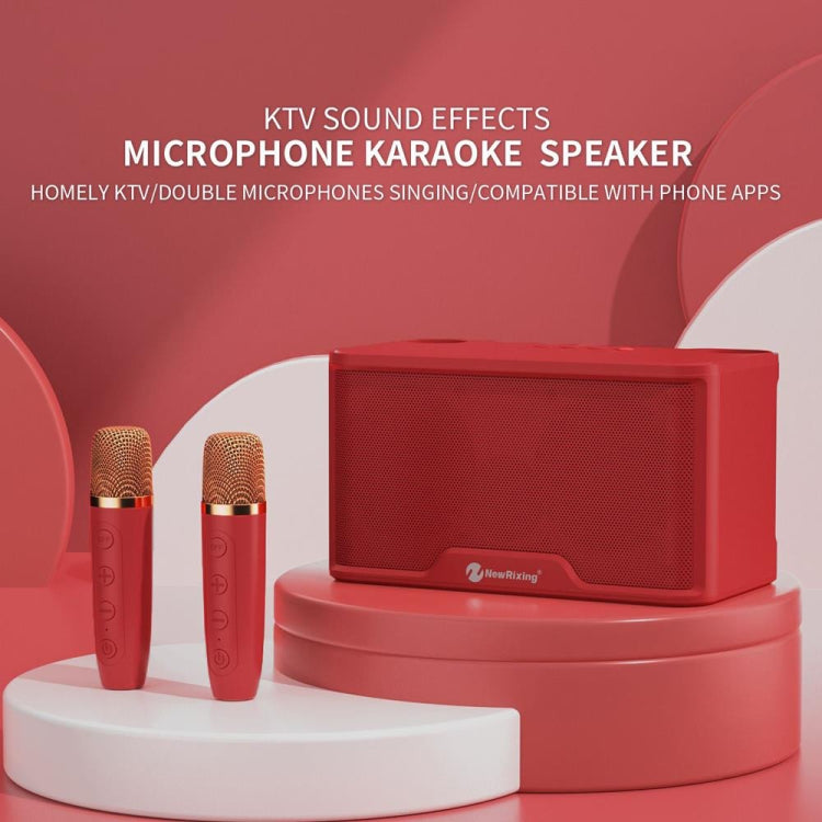 NewRixing NR8088 Wireless Microphone TWS Handheld Noise Reduction Smart Bluetooth Speaker(Black) - HoMEdemic™ 