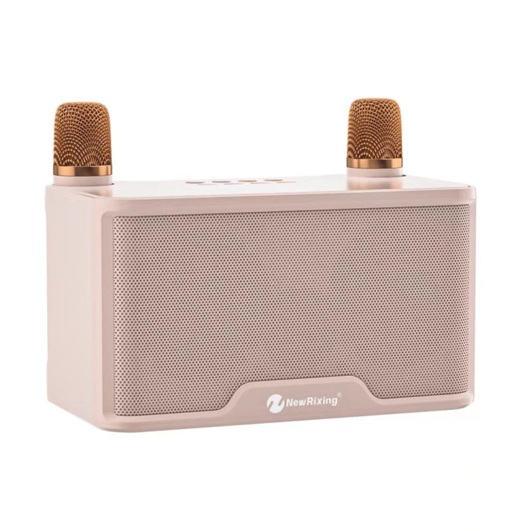 NewRixing NR8088 Wireless Microphone TWS Handheld Noise Reduction Smart Bluetooth Speaker(Creamy White) - HoMEdemic™ 
