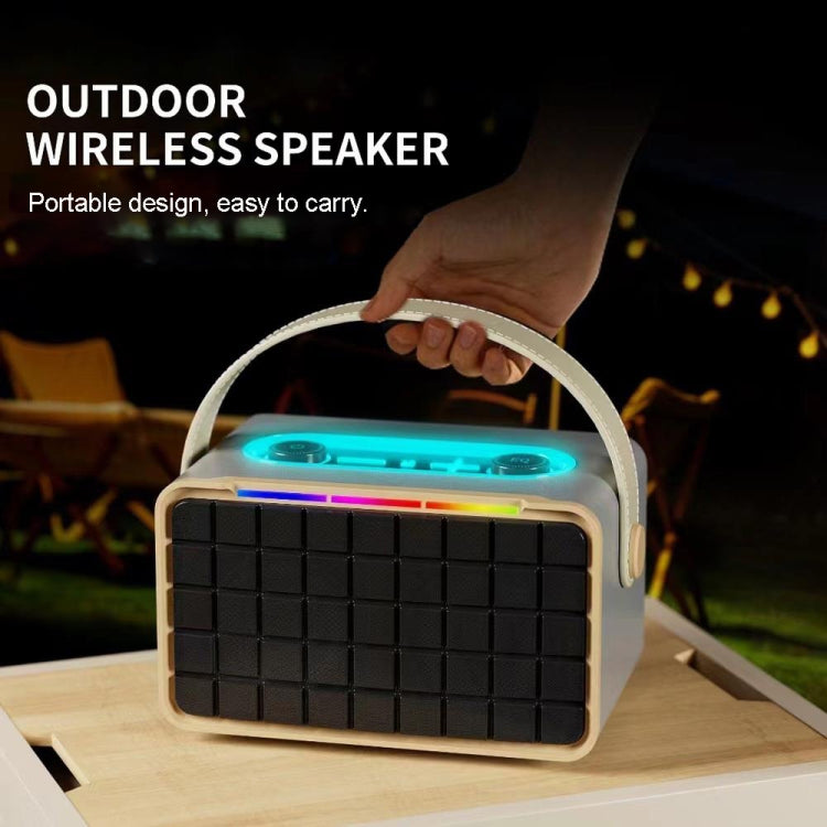 NewRixing NR8801 15W Portable Outdoor Bluetooth Speaker TWS Stereo Speaker(Black) - HoMEdemic™ 