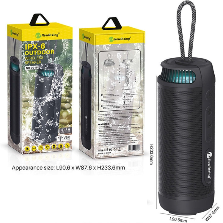 NewRixing NR9015 14W Portable IPX6 Waterproof TWS Stereo Bluetooth Speaker(Black) - HoMEdemic™ 