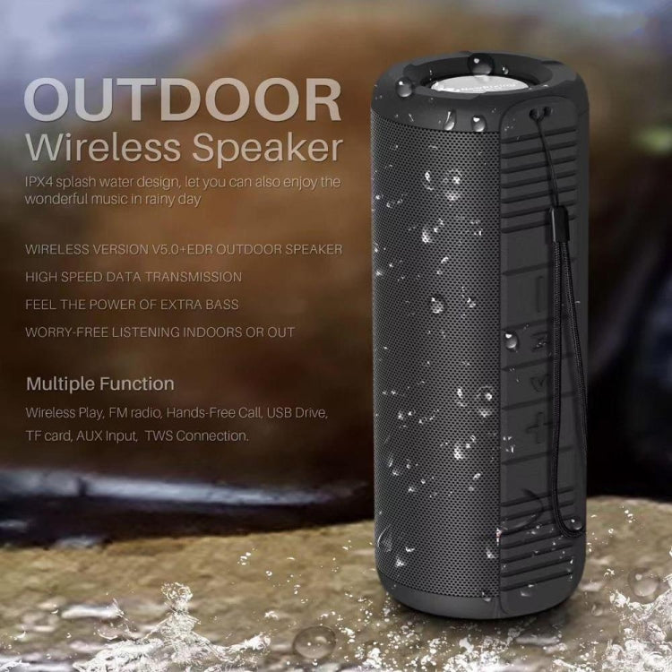 NewRixing NR9019 TWS Portable Stereo Bluetooth Speaker Support TF Card / FM(Red) - HoMEdemic™ 