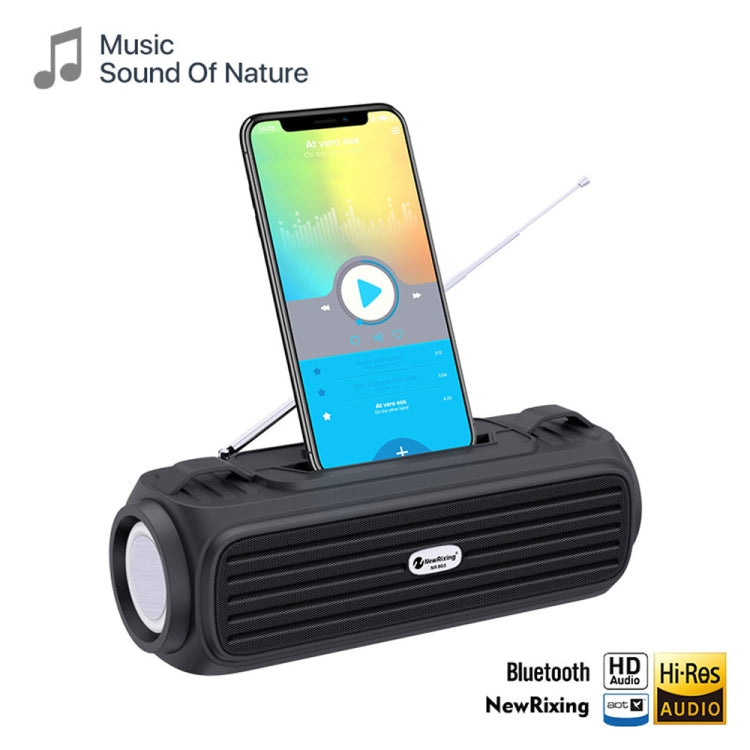 NewRixing NR903F TWS Portable Outdoor Bluetooth Speaker Support TF Card / FM(Blue) - HoMEdemic™ 