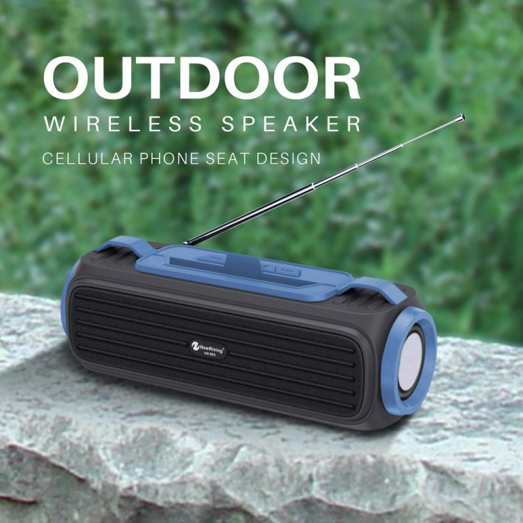 NewRixing NR903F TWS Portable Outdoor Bluetooth Speaker Support TF Card / FM(Red) - HoMEdemic™ 