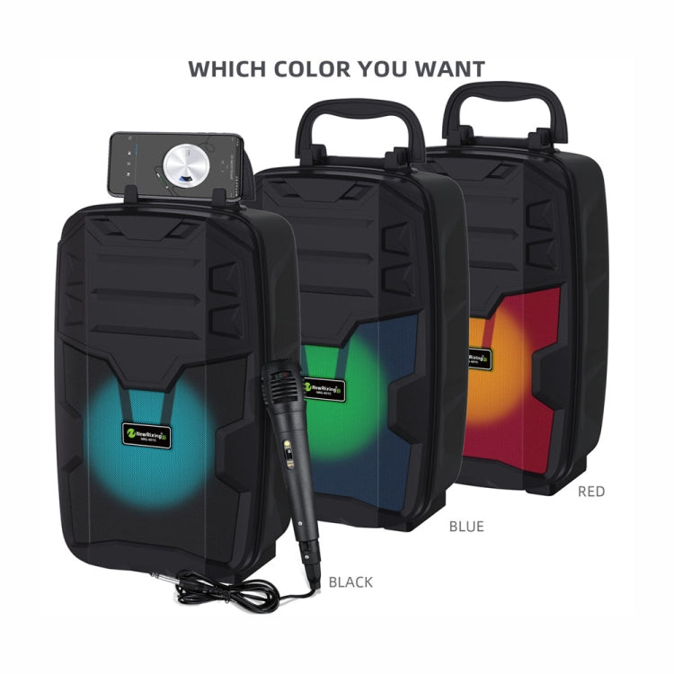 NewRixing NRG401C Outdoor Portable Karaoke Wireless Speaker High-Power Audio Amplifier No Mic(Blue) - HoMEdemic™ 