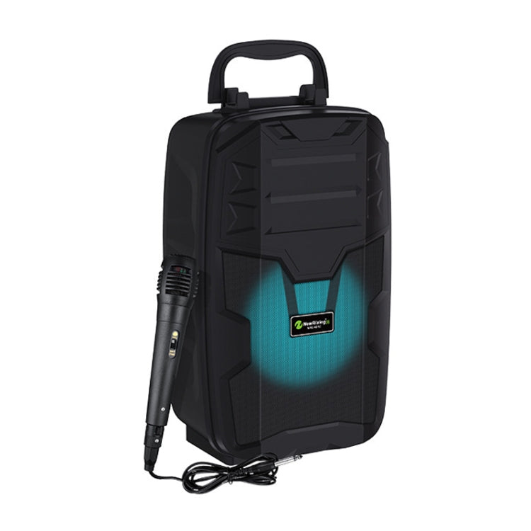 NewRixing NRG401C Outdoor Portable Karaoke Wireless Speaker High-Power Audio Amplifier With Mic(Blue) - HoMEdemic™ 
