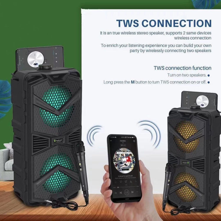 NewRixing NRG5501B Outdoor Portable Karaoke Wireless Speaker 16W Audio Amplifier No Mic - HoMEdemic™ 