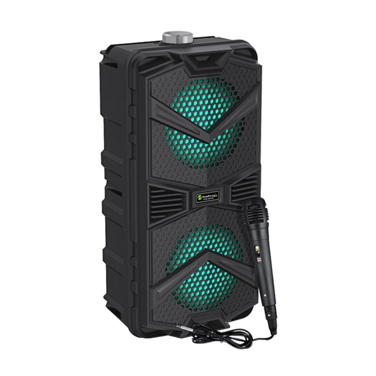 NewRixing NRG5501B Outdoor Portable Karaoke Wireless Speaker 16W Audio Amplifier with Mic - HoMEdemic™ 